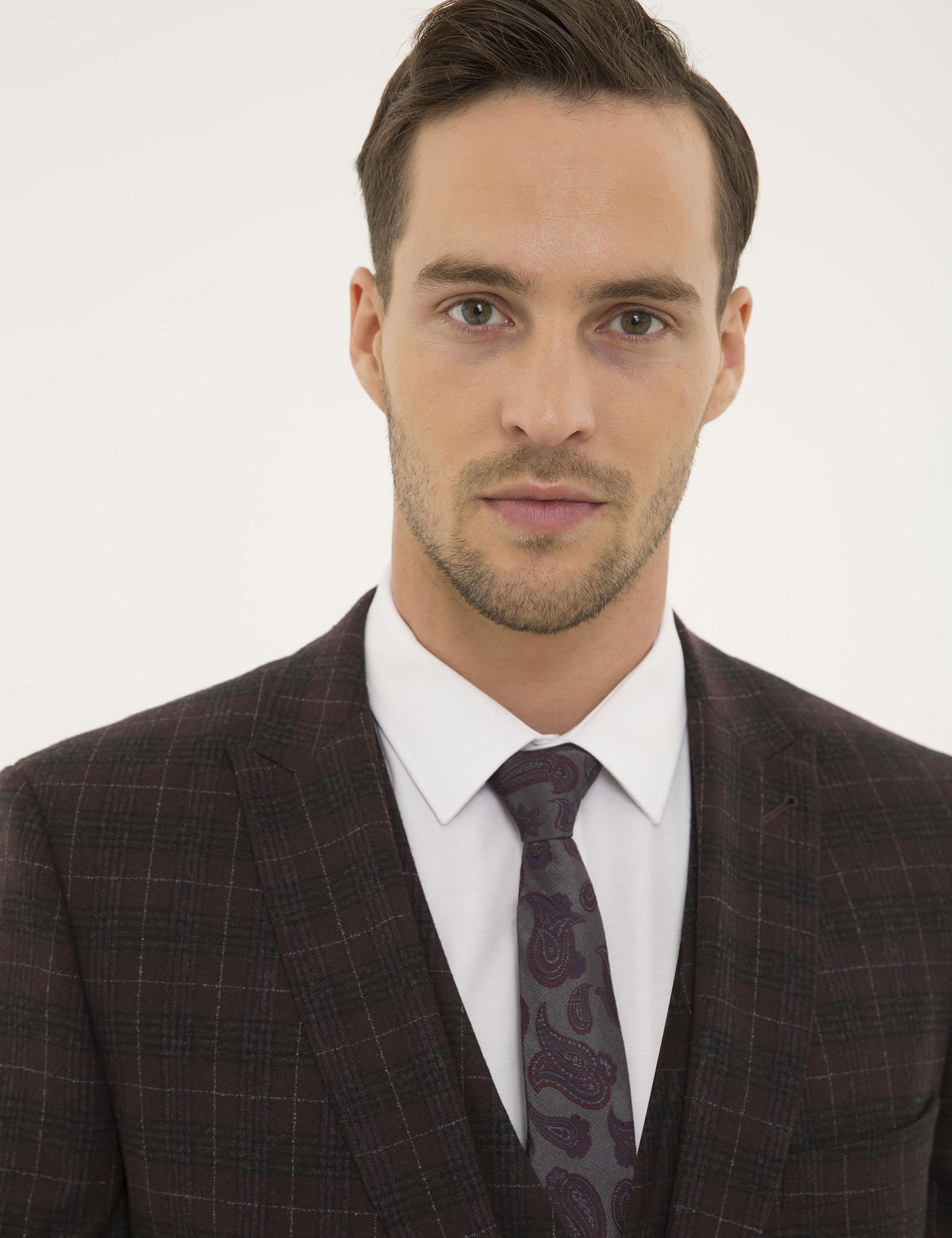 Bordo Ex. Slim Fit Takım Elbise