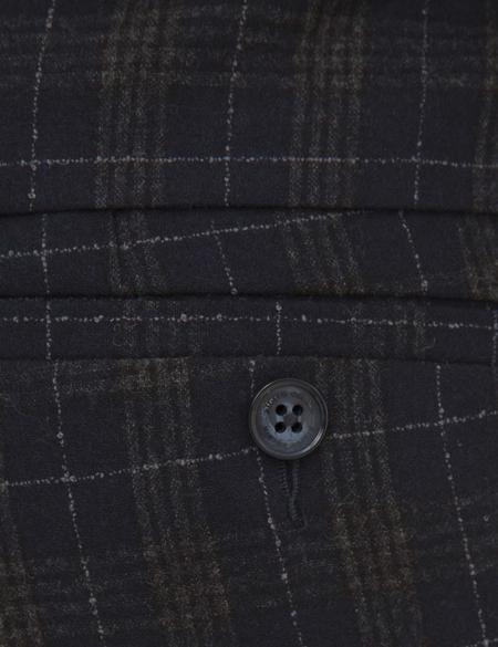 Lacivert Ex. Slim Fit Ekose Takım Elbise - 50193713181