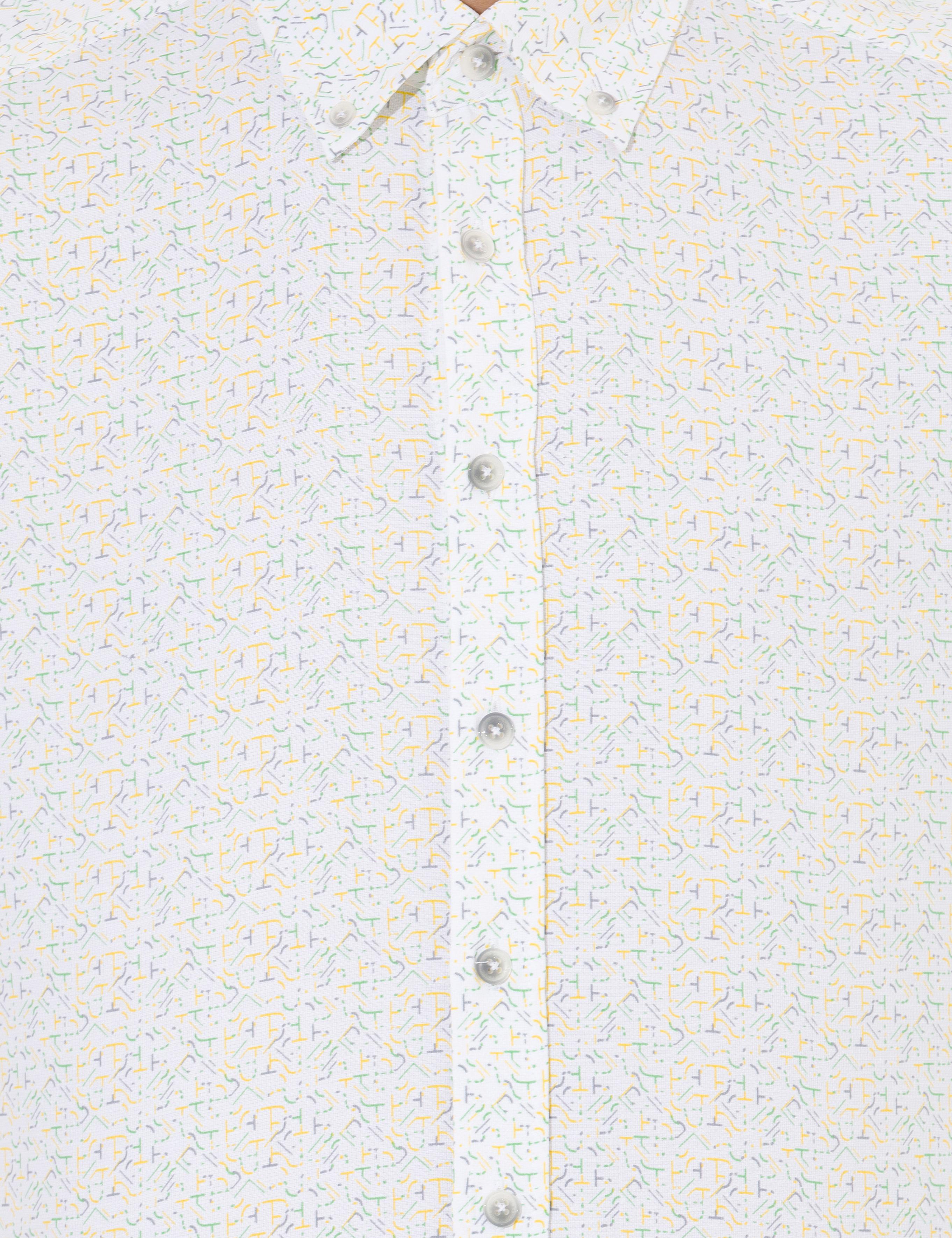 Açık Sarı Slim Fit Uzun Kollu Gömlek