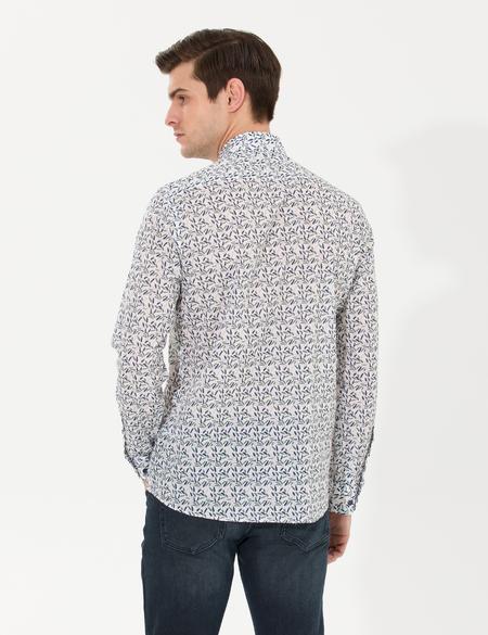 Haki Slim Fit Uzun Kollu Gömlek - 50265028026