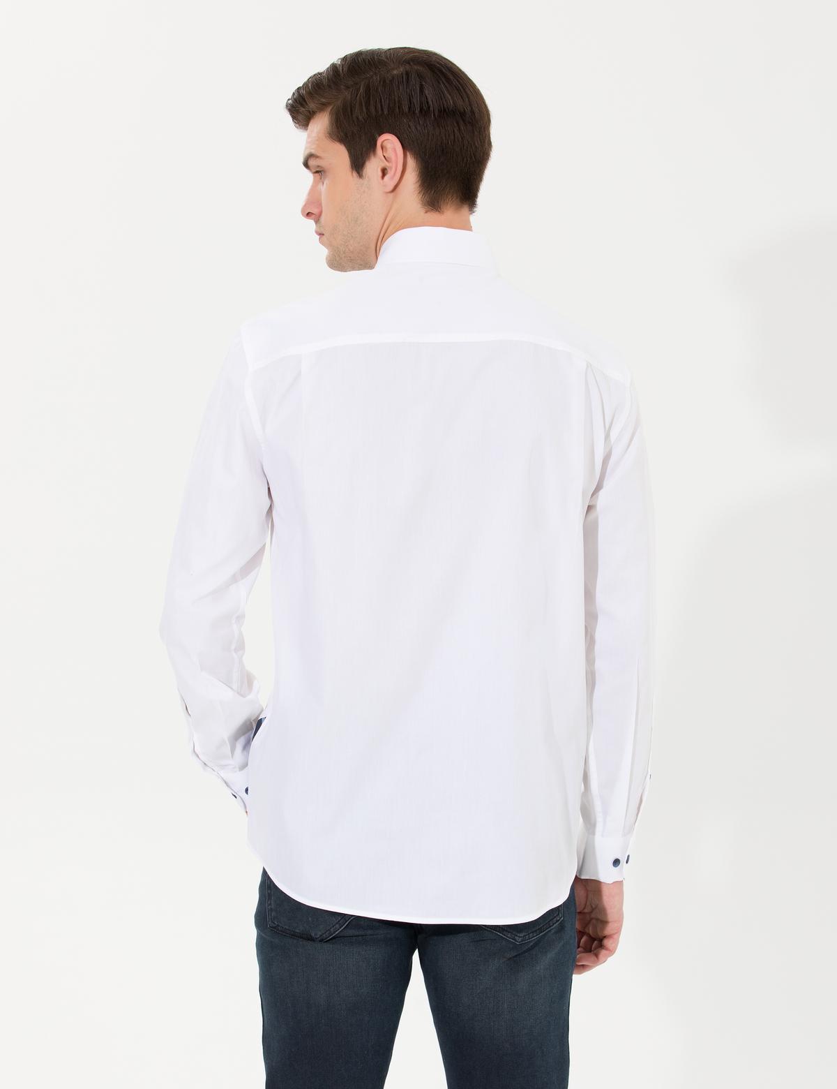 Taş Comfort Fit Uzun Kollu Gömlek - 50262456023