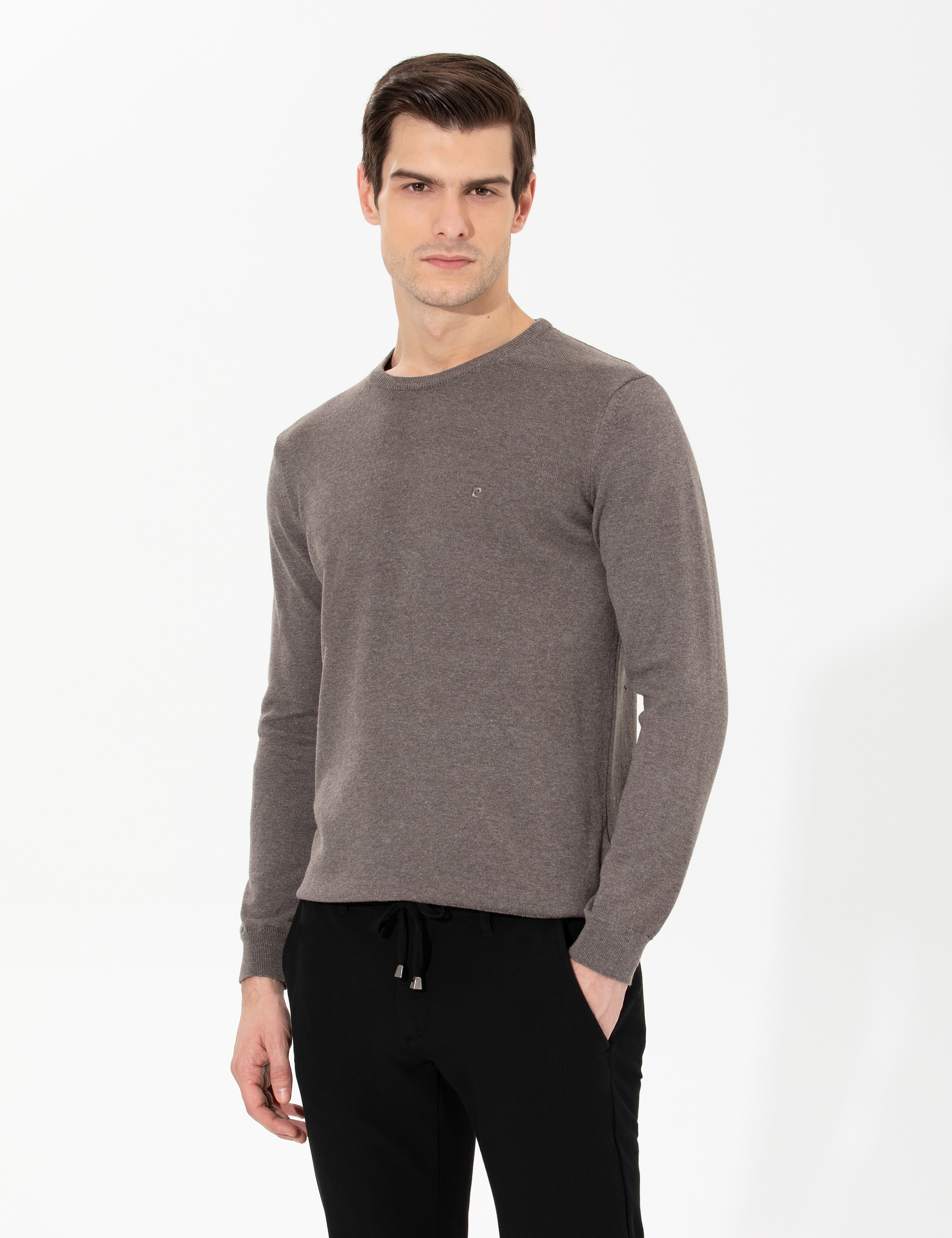 Vizon Slim Fit Basic Triko Kazak - Image 1