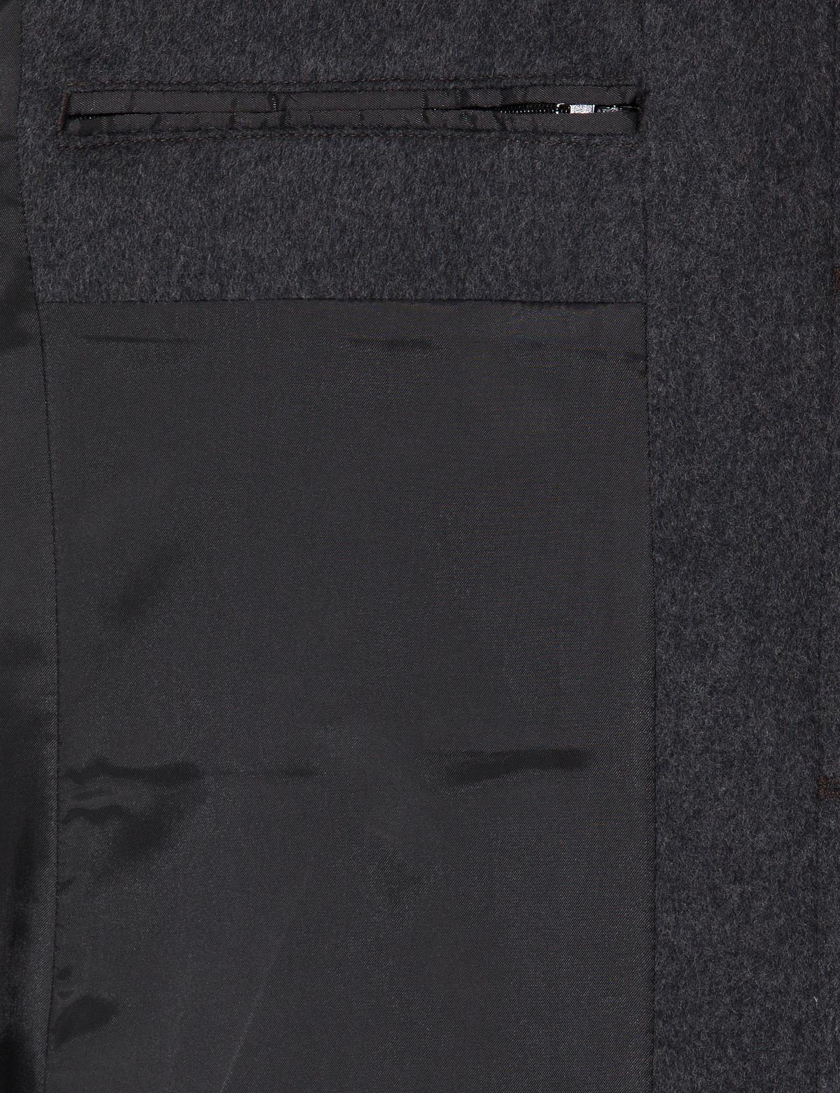 Antrasit Slim Fit Kaşe Kaban - 50257391031