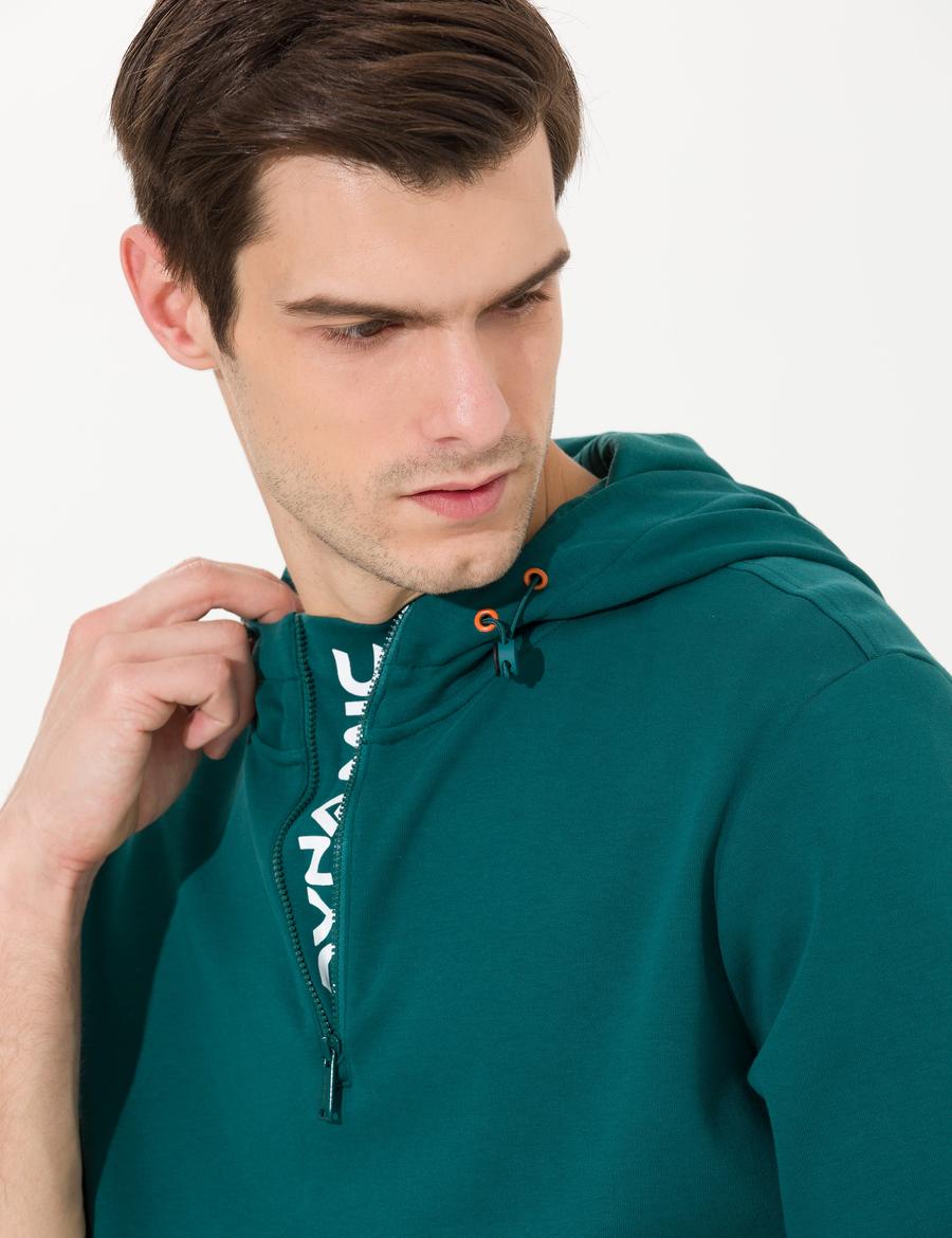 Zümrüt Kapüşonlu Sweatshirt