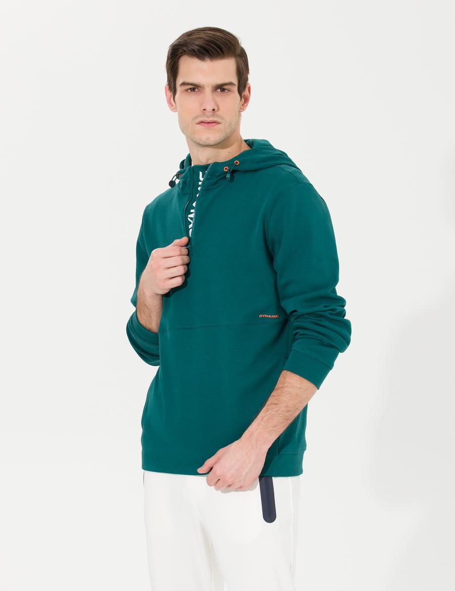 Zümrüt Kapüşonlu Sweatshirt