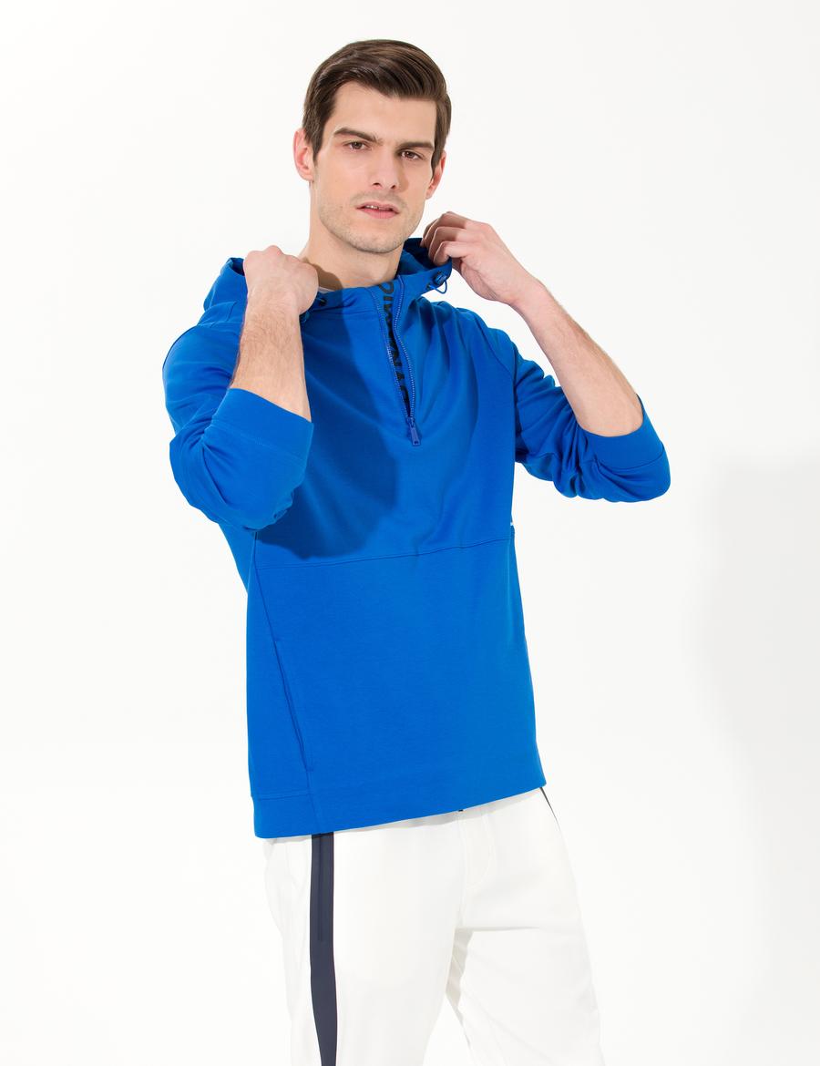 Saks Kapüşonlu Sweatshirt