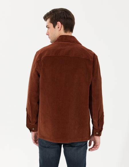 Bakır Oversize Uzun Kollu Gömlek - 50259476038