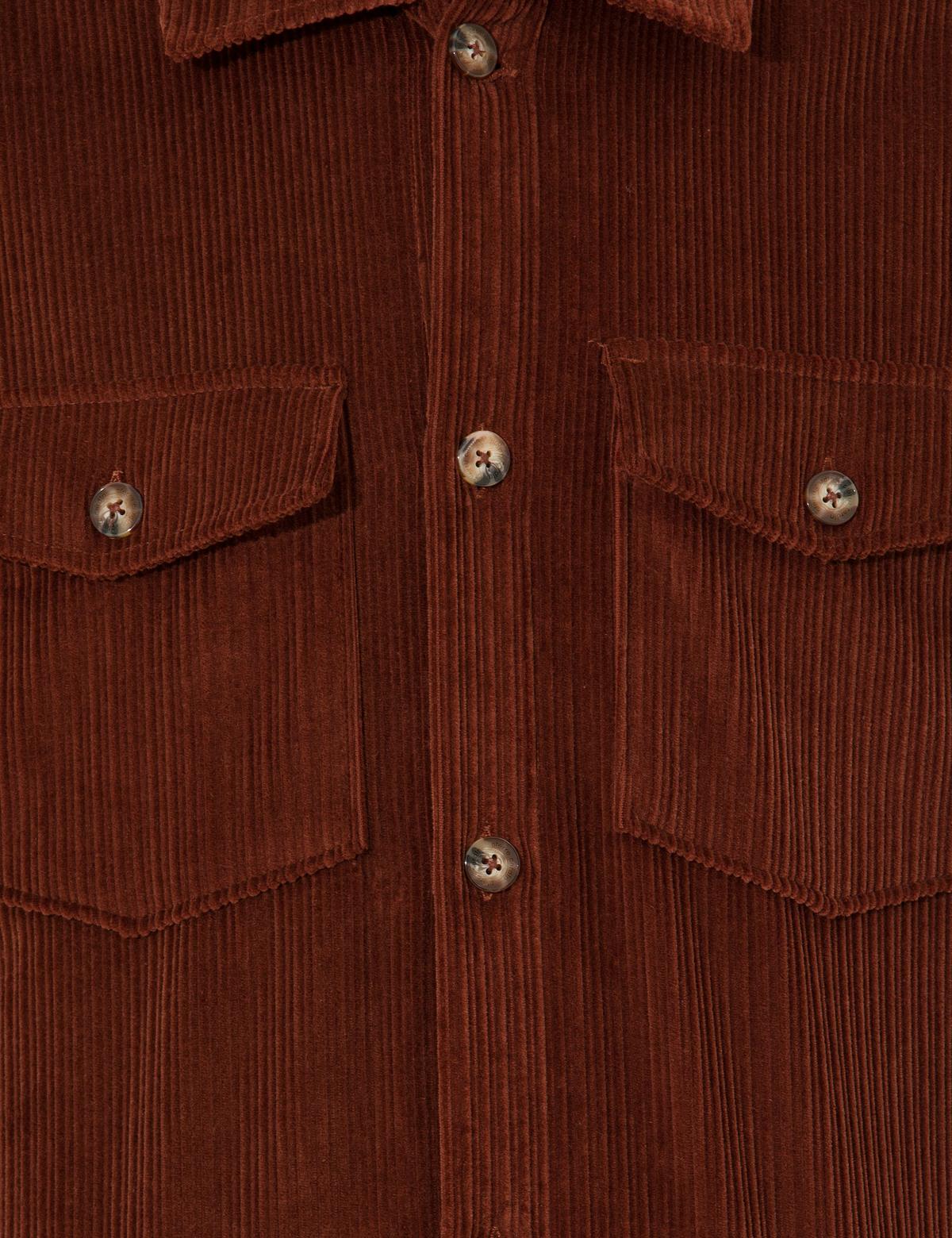 Bakır Oversize Uzun Kollu Gömlek - 50259476038