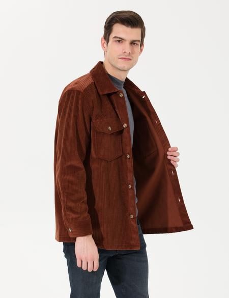 Bakır Oversize Uzun Kollu Gömlek - 50259476038