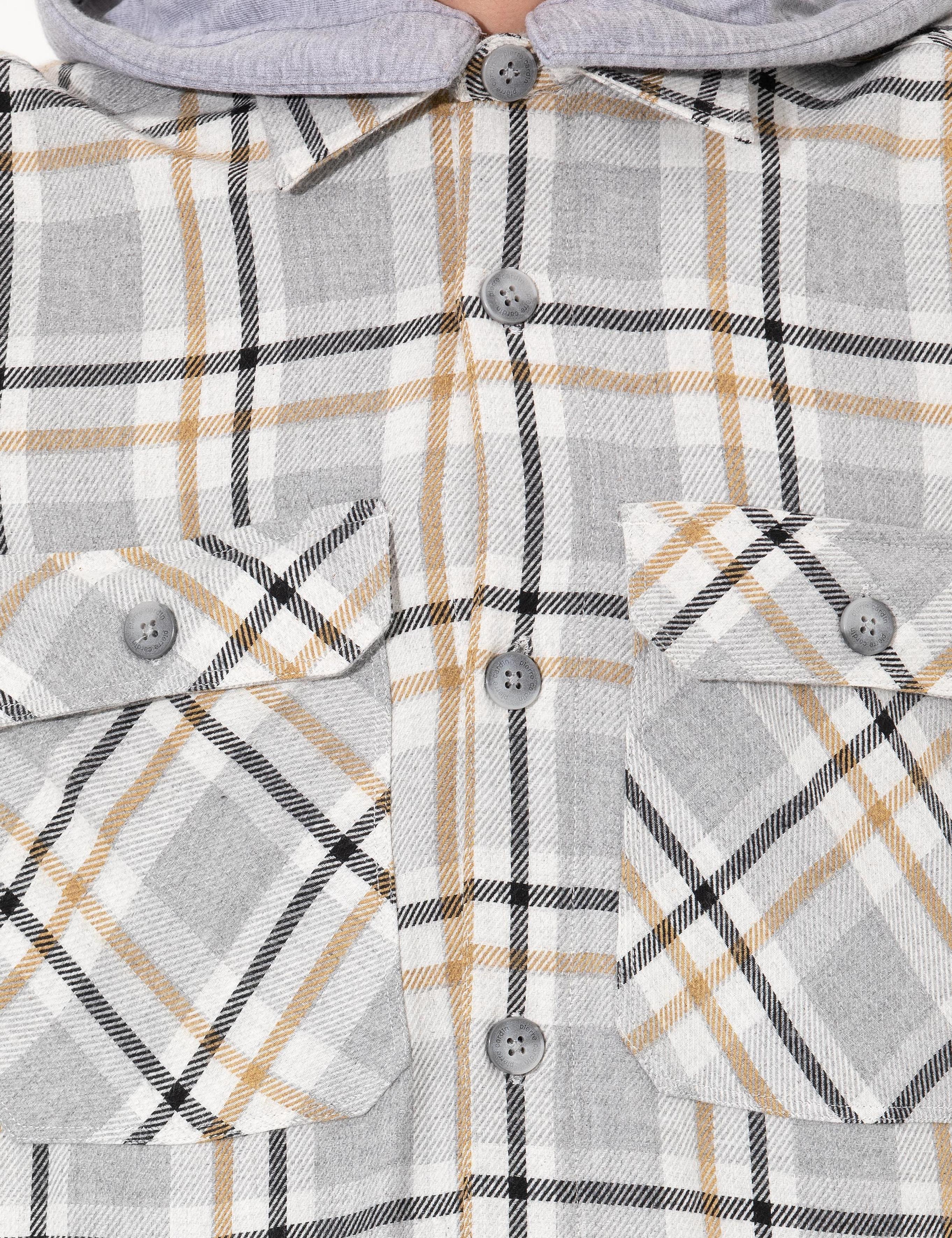 Açık Gri Comfort Fit Uzun Kollu Gömlek