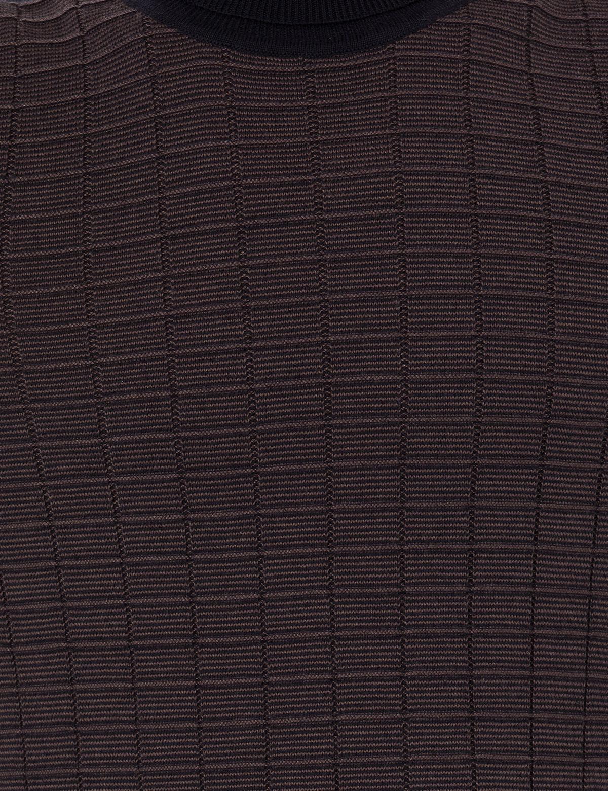 Lacivert Slim Fit Balıkçı Yaka Triko Kazak - 50259787011