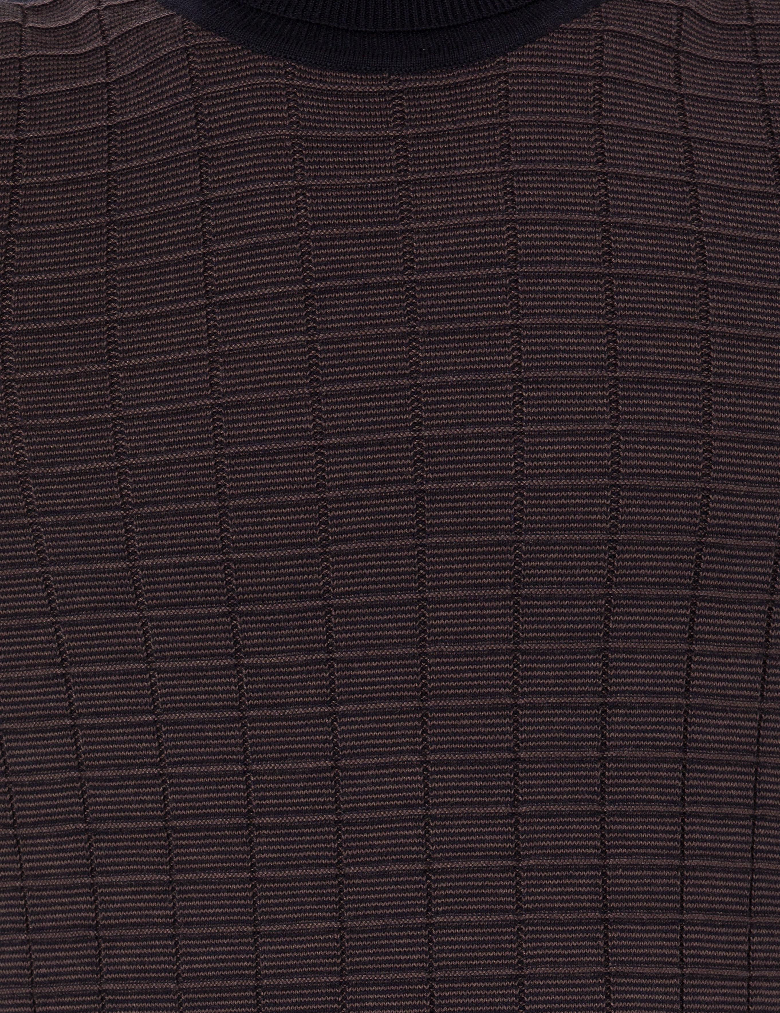 Lacivert Slim Fit Balıkçı Yaka Triko Kazak