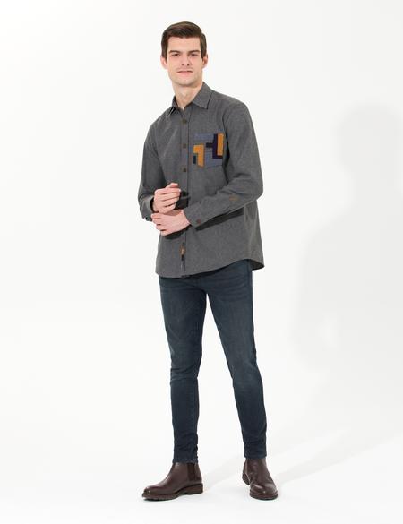 Antrasit Comfort Fit Uzun Kollu Gömlek - 50262457017