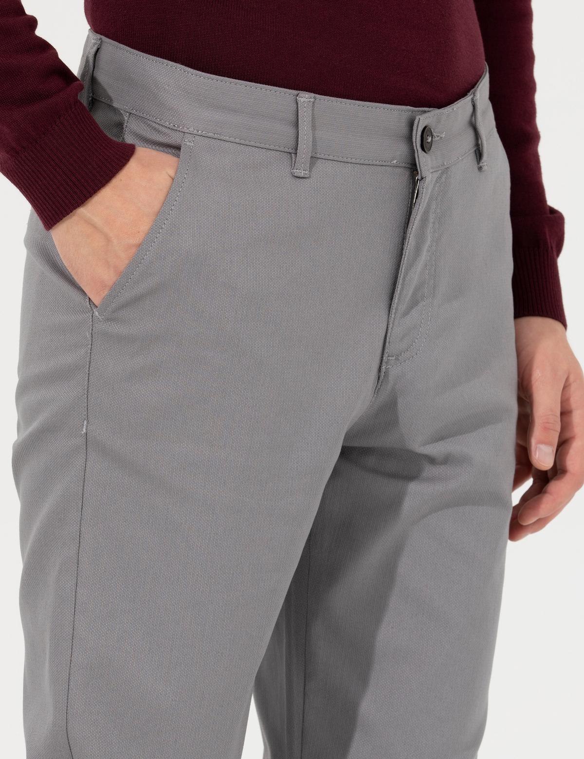 Gri Regular Fit Chino Pantolon - 50264784369