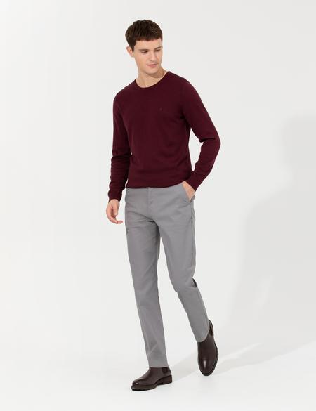 Gri Regular Fit Chino Pantolon - 50264784369