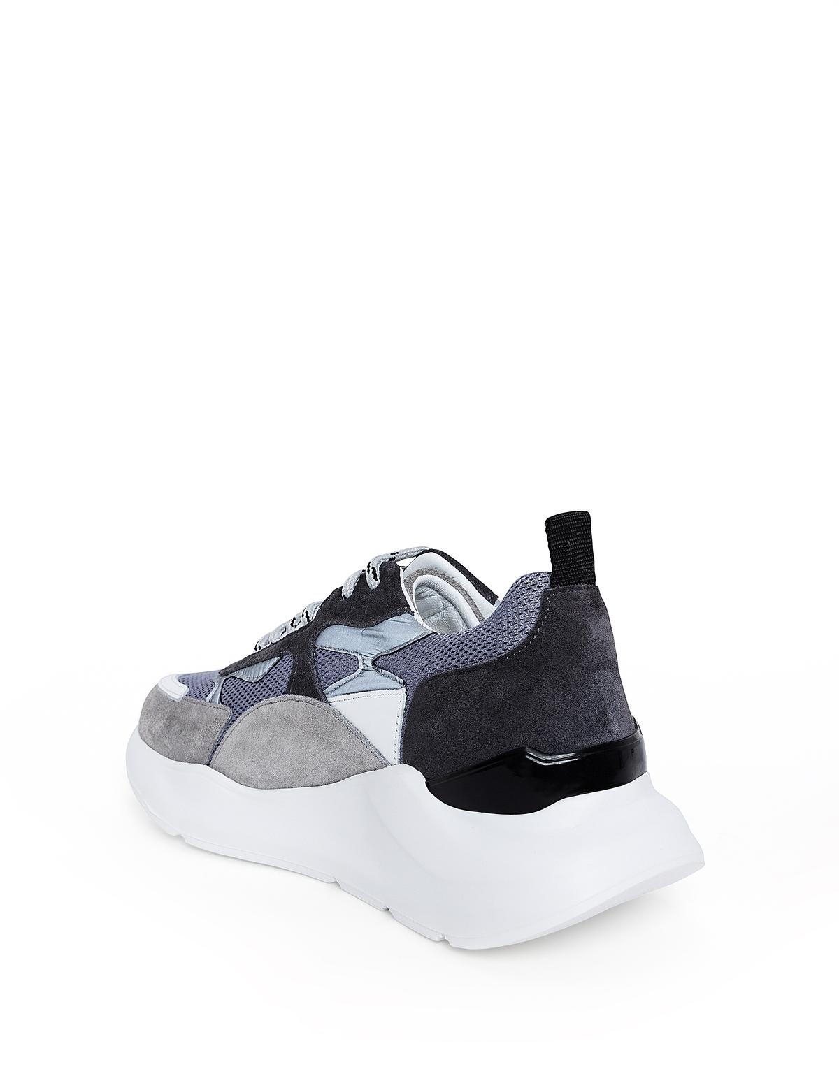 Gri %100 Deri Sneaker - 50261263005