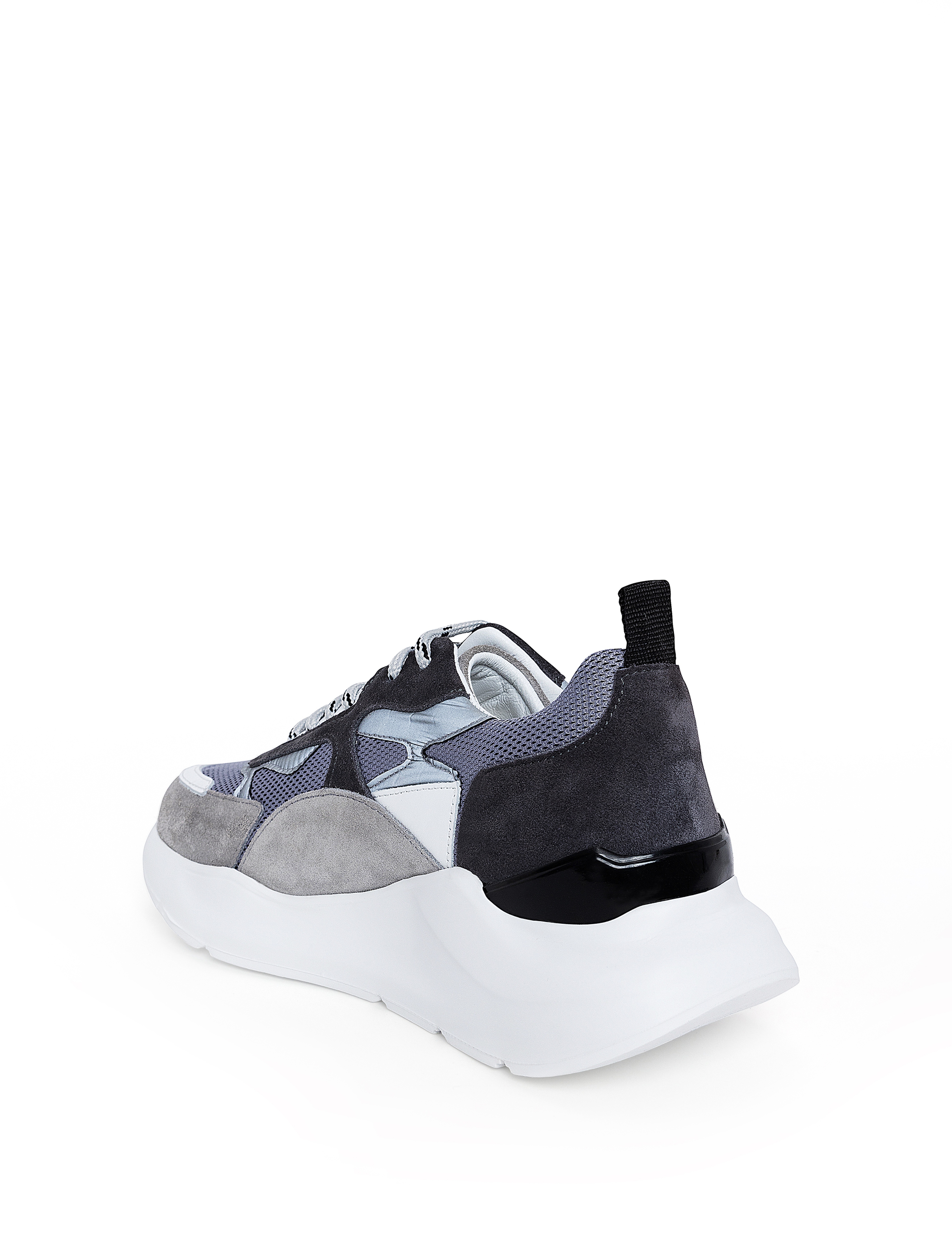 Gri %100 Deri Sneaker - Image 4