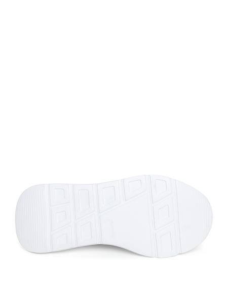 Gri %100 Deri Sneaker - 50261263005