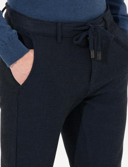 Lacivert Slim Fit Kanvas Pantolon - 50255365055