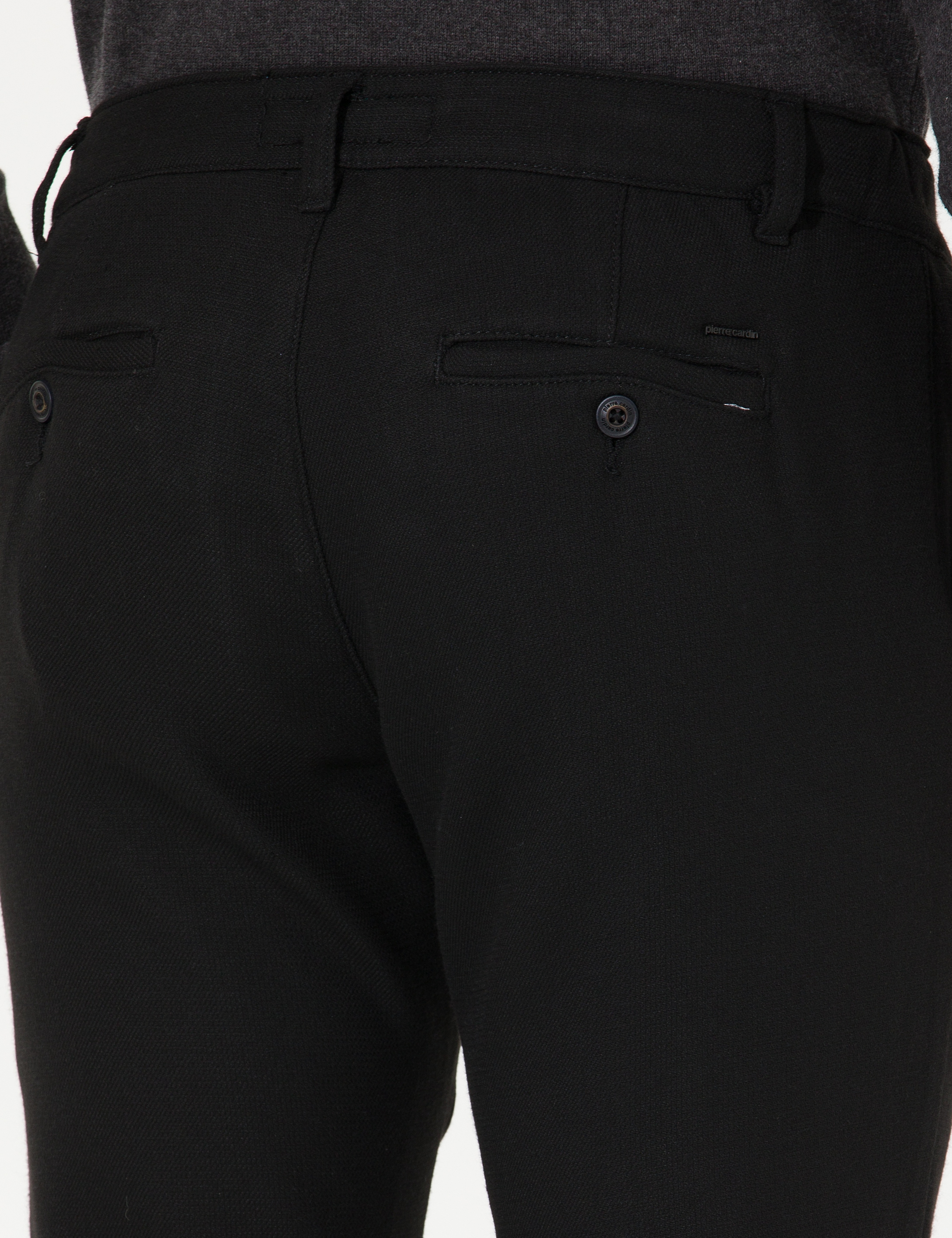 Siyah Slim Fit Kanvas Pantolon