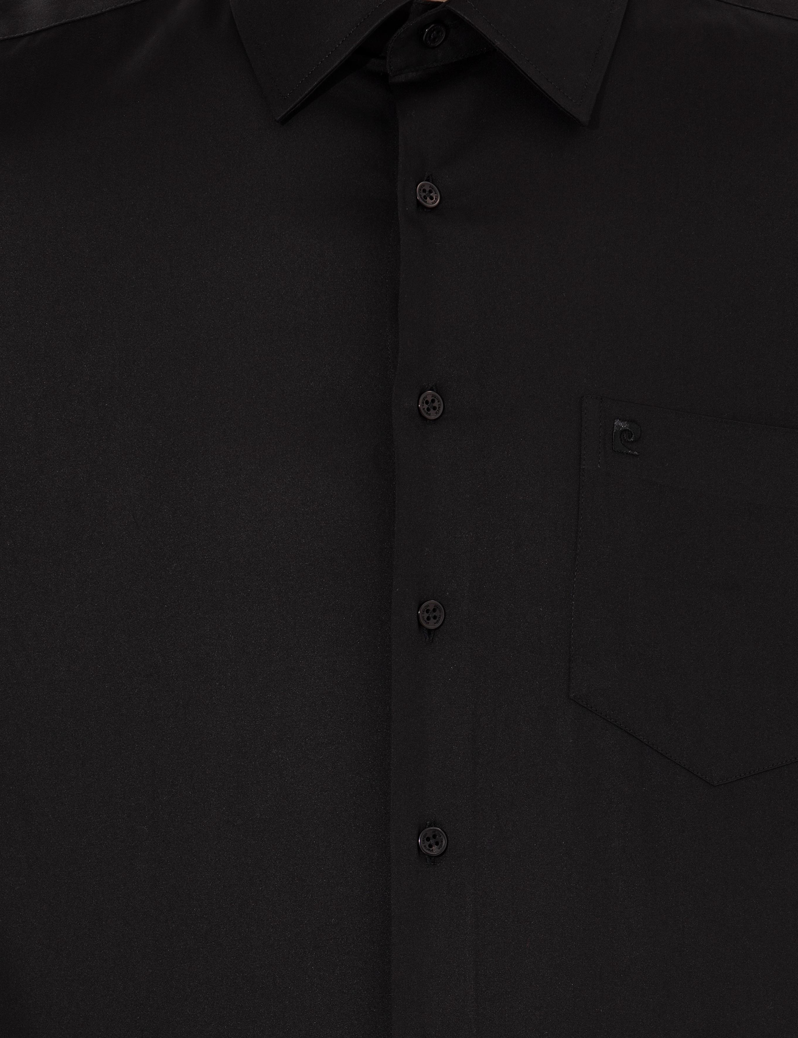 Siyah Regular Fit Uzun Kollu Klasik Gömlek