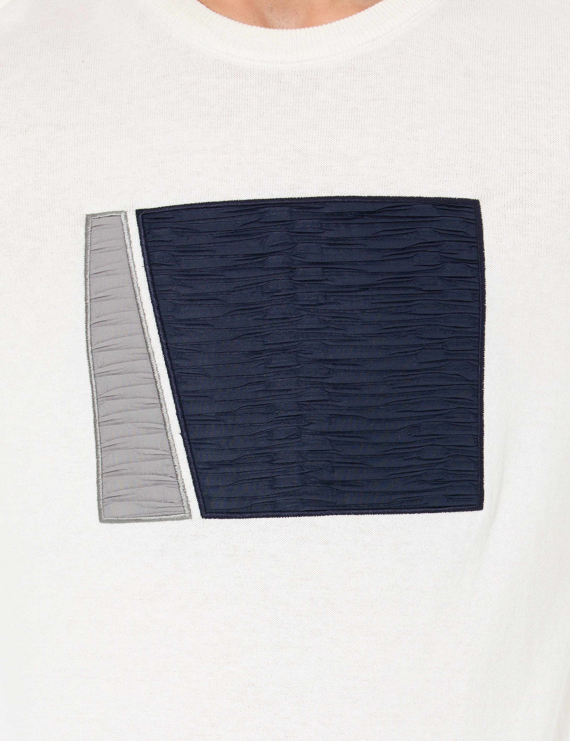 Pierre Cardin Ekru Slim Fit Bisiklet Yaka Triko Kazak görsel 6