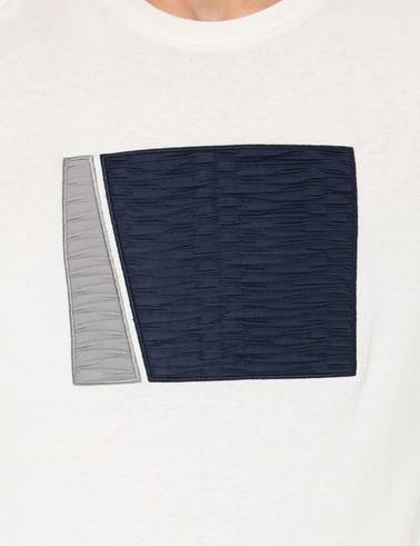 Ekru Slim Fit Bisiklet Yaka Triko Kazak