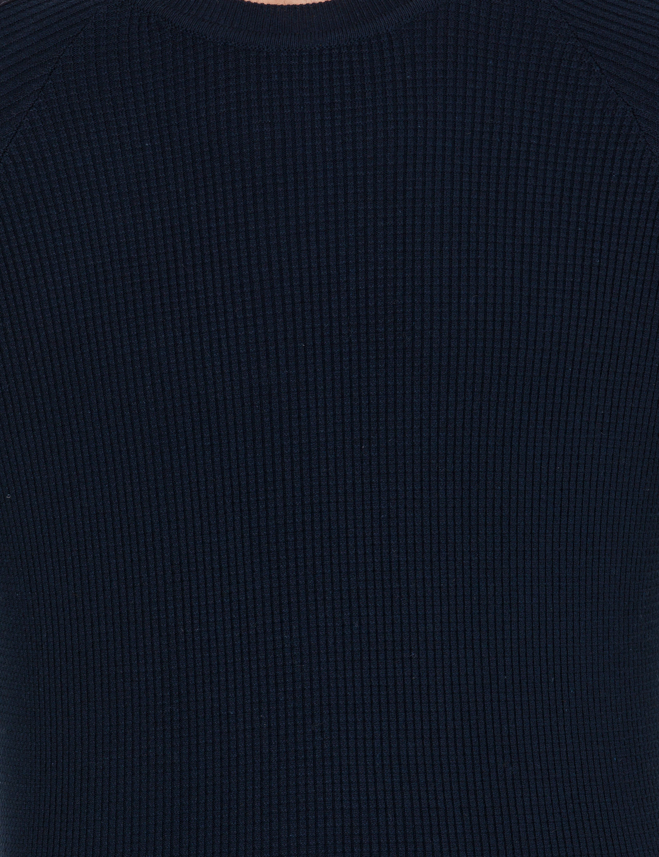 Pierre Cardin Lacivert Slim Fit Bisiklet Yaka Triko Kazak görsel 6