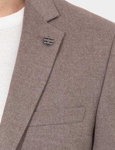 Açık Kahverengi Slim Fit Takım Elbise