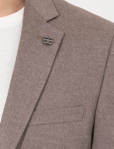 Açık Kahverengi Slim Fit Takım Elbise - 50260093089