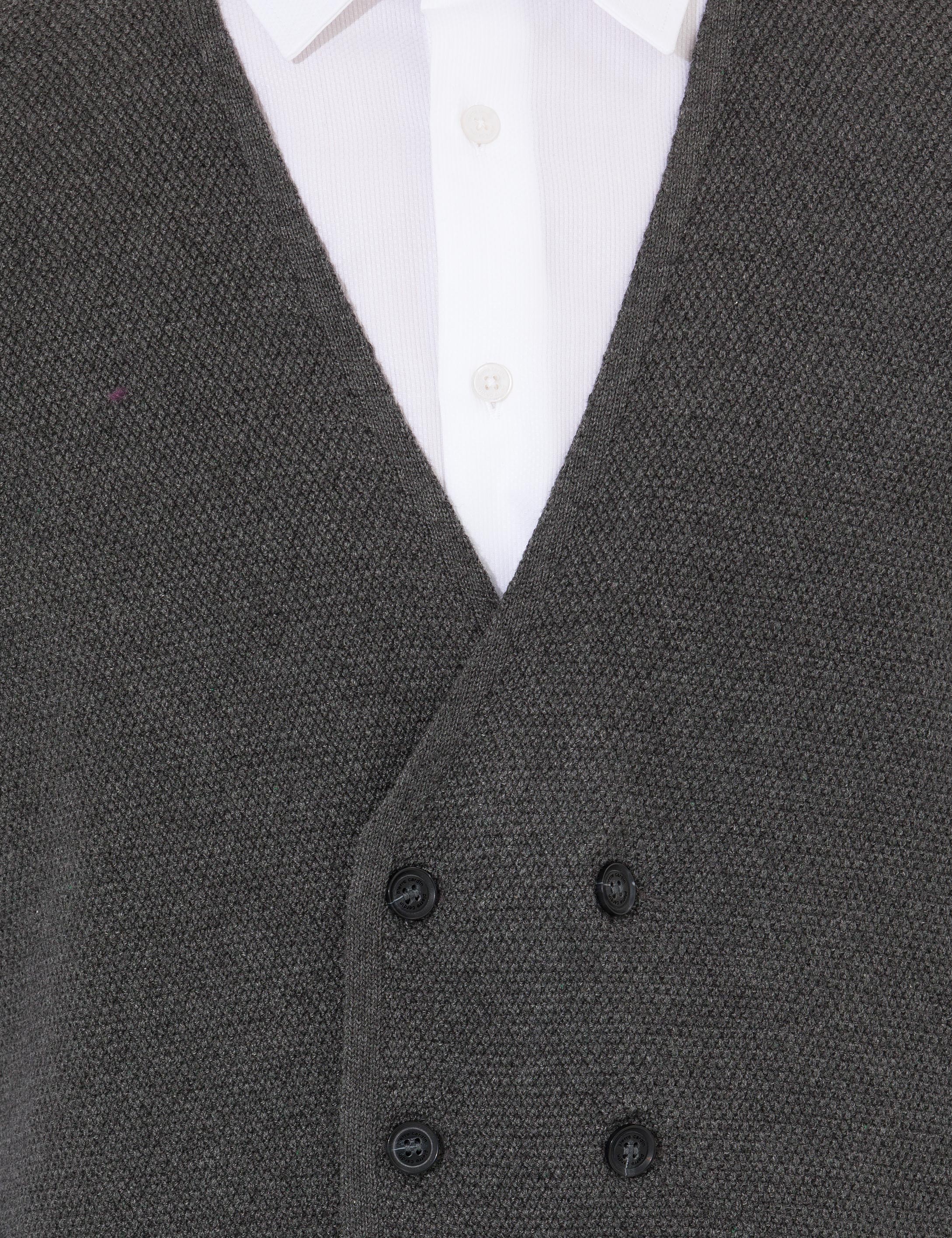 Pierre Cardin Gri Melanj Triko Yelek görsel 6