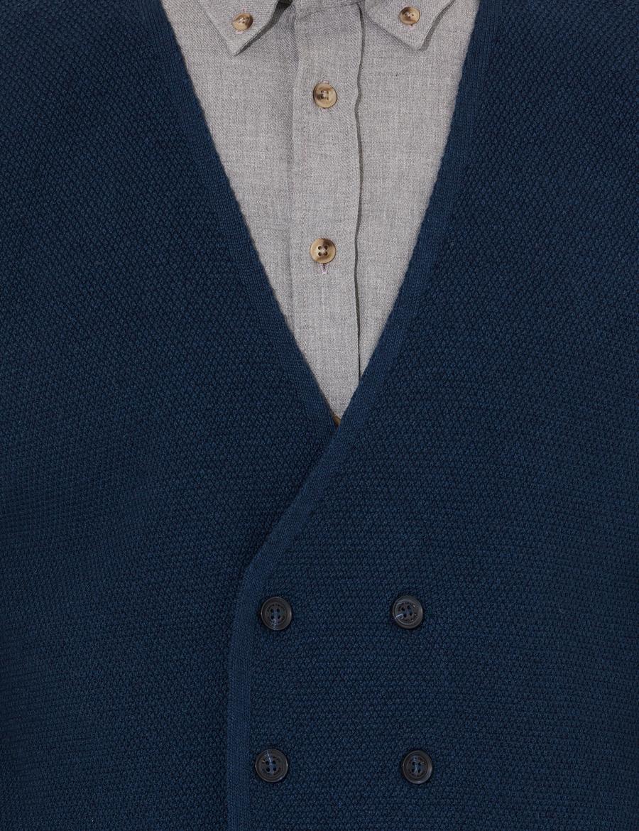 Lacivert Triko Yelek