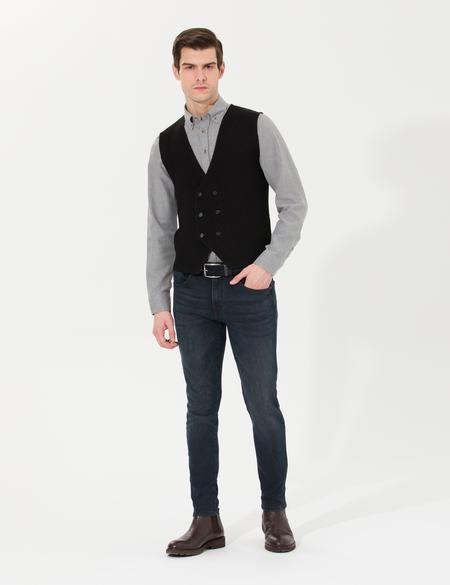 Siyah Triko Yelek - 50265360001