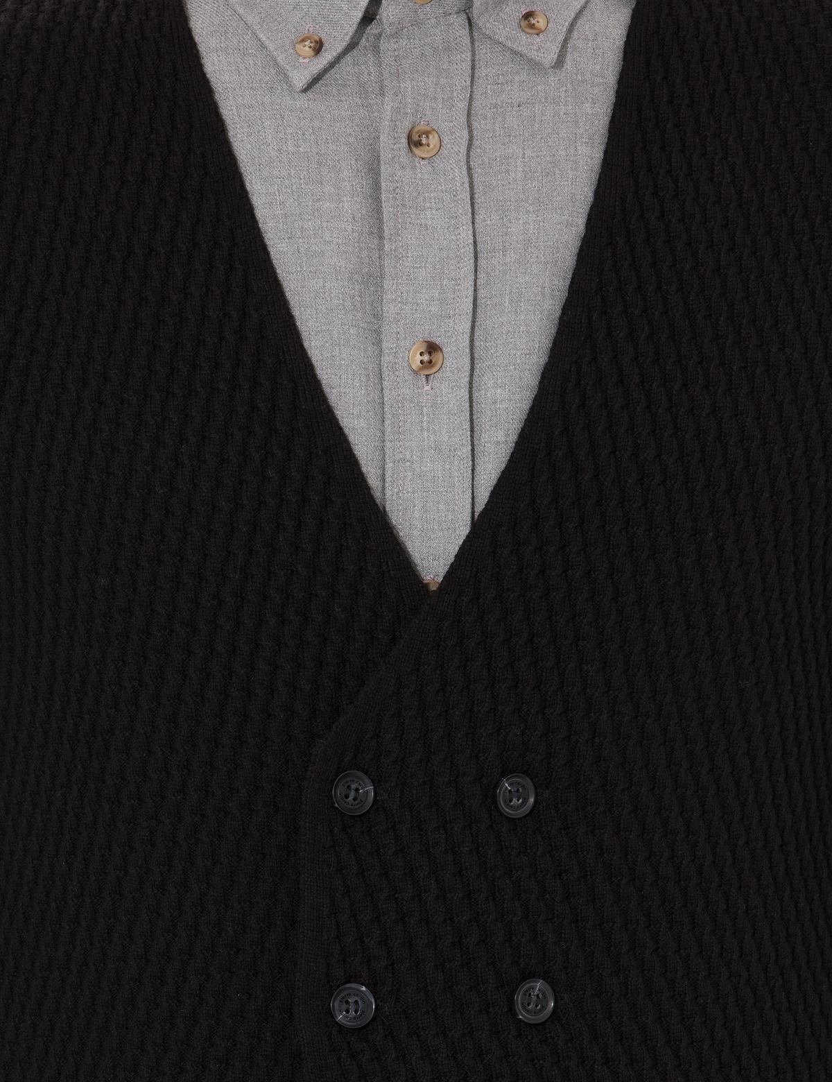 Siyah Triko Yelek - 50265360001