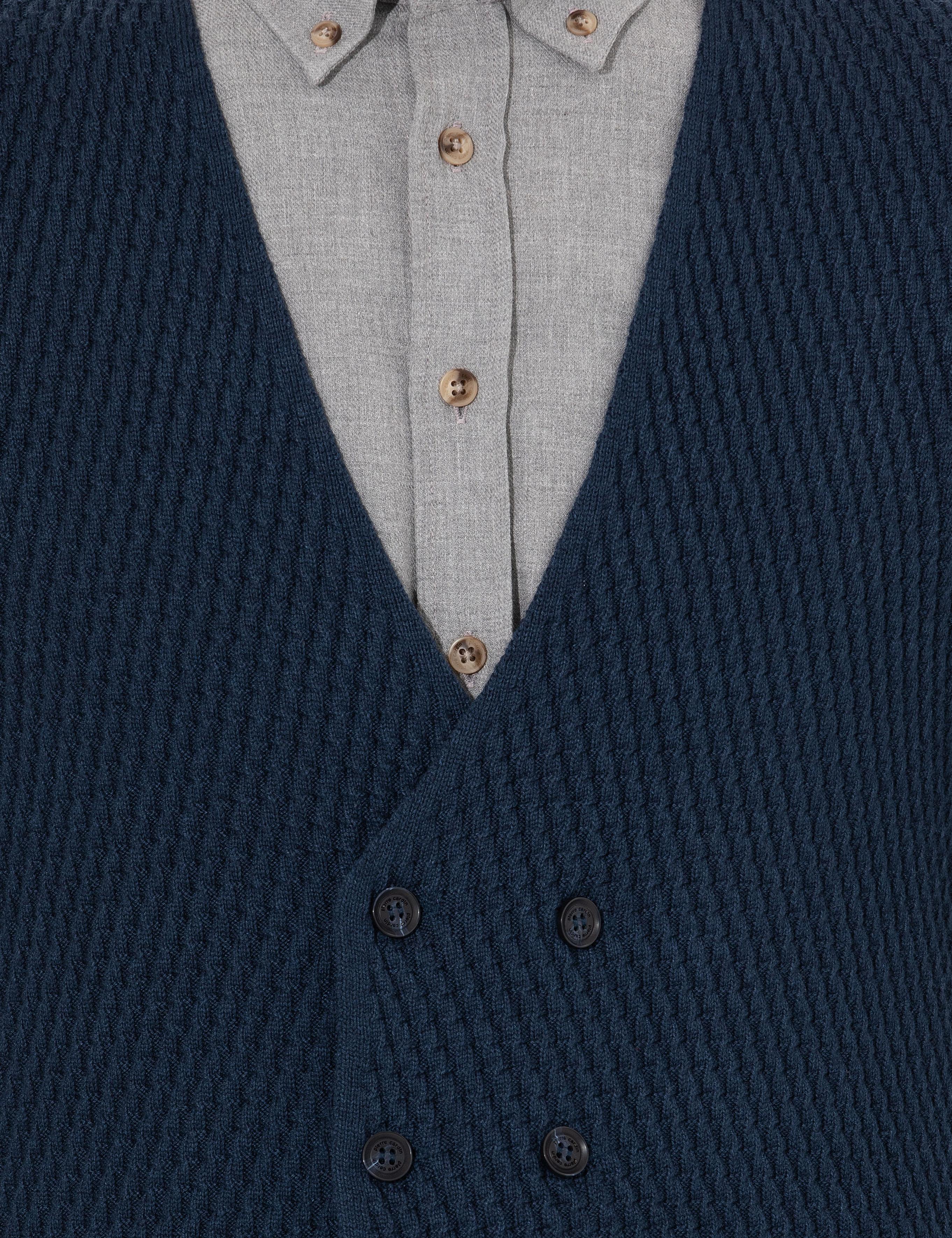 Lacivert Triko Yelek