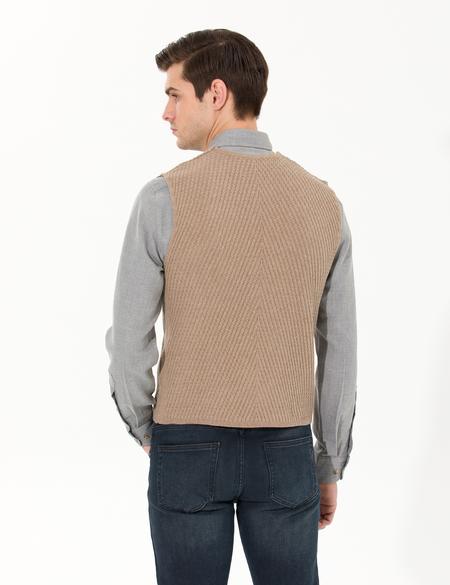 Vizon Melanj Triko Yelek - 50265360038