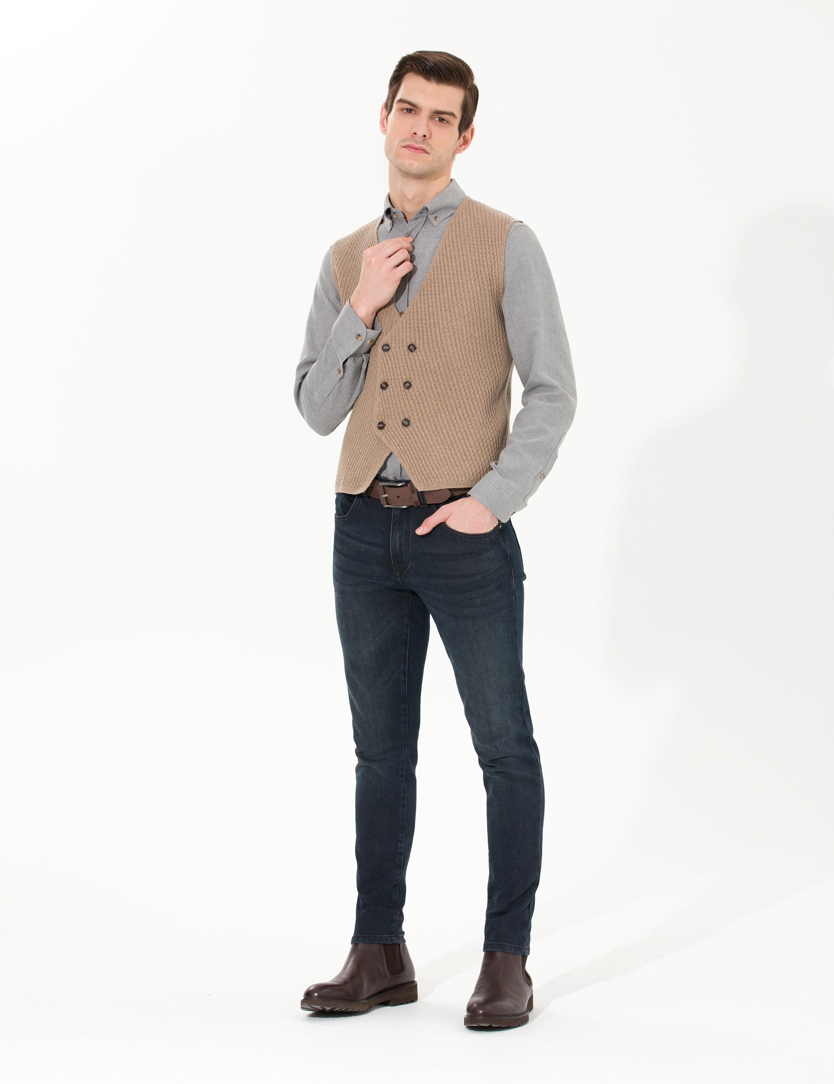 Vizon Melanj Triko Yelek