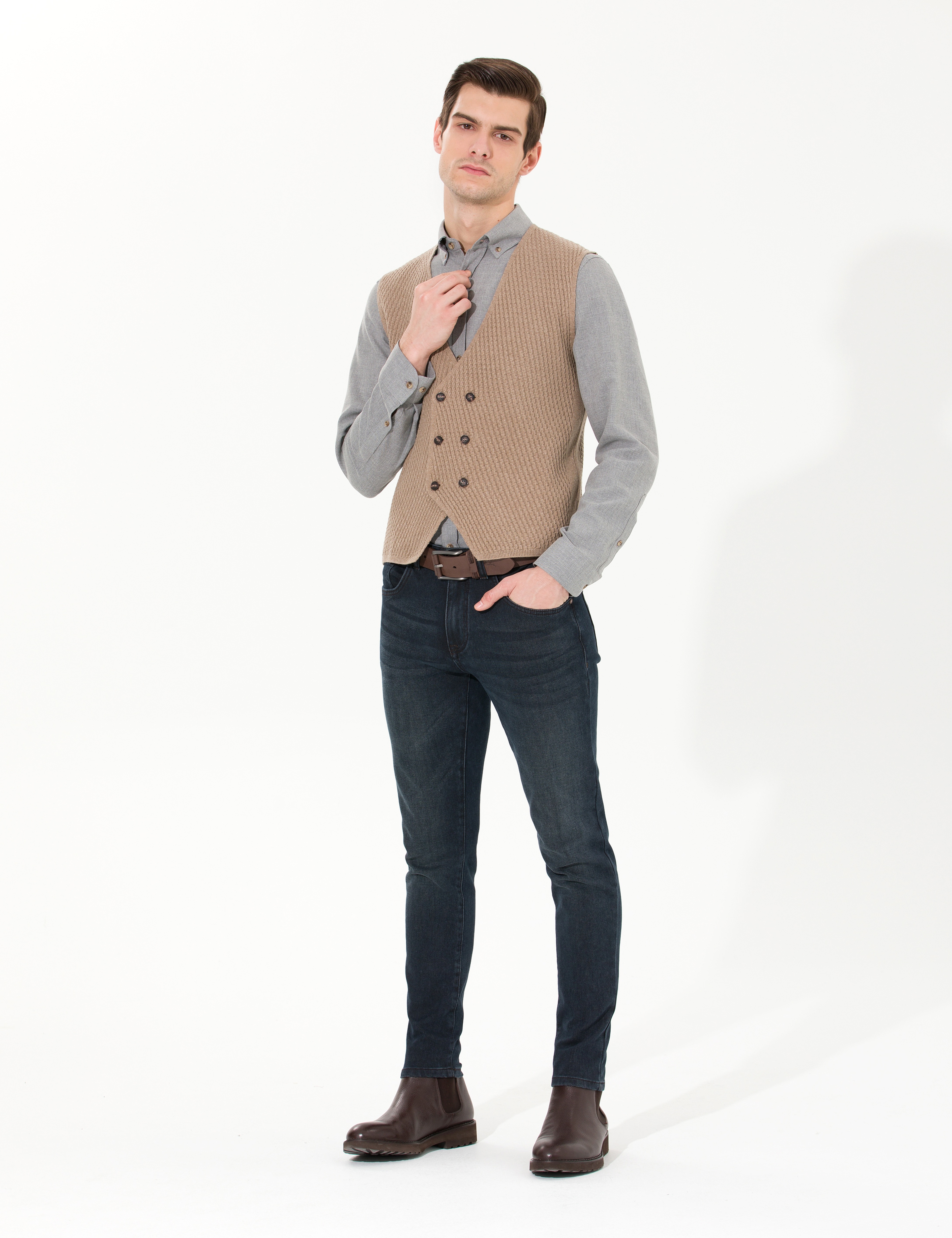 Vizon Melanj Triko Yelek - Image 3