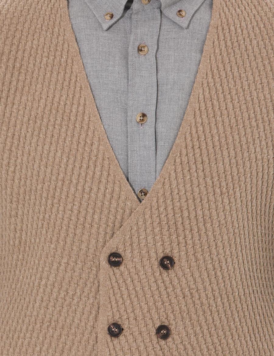 Vizon Melanj Triko Yelek