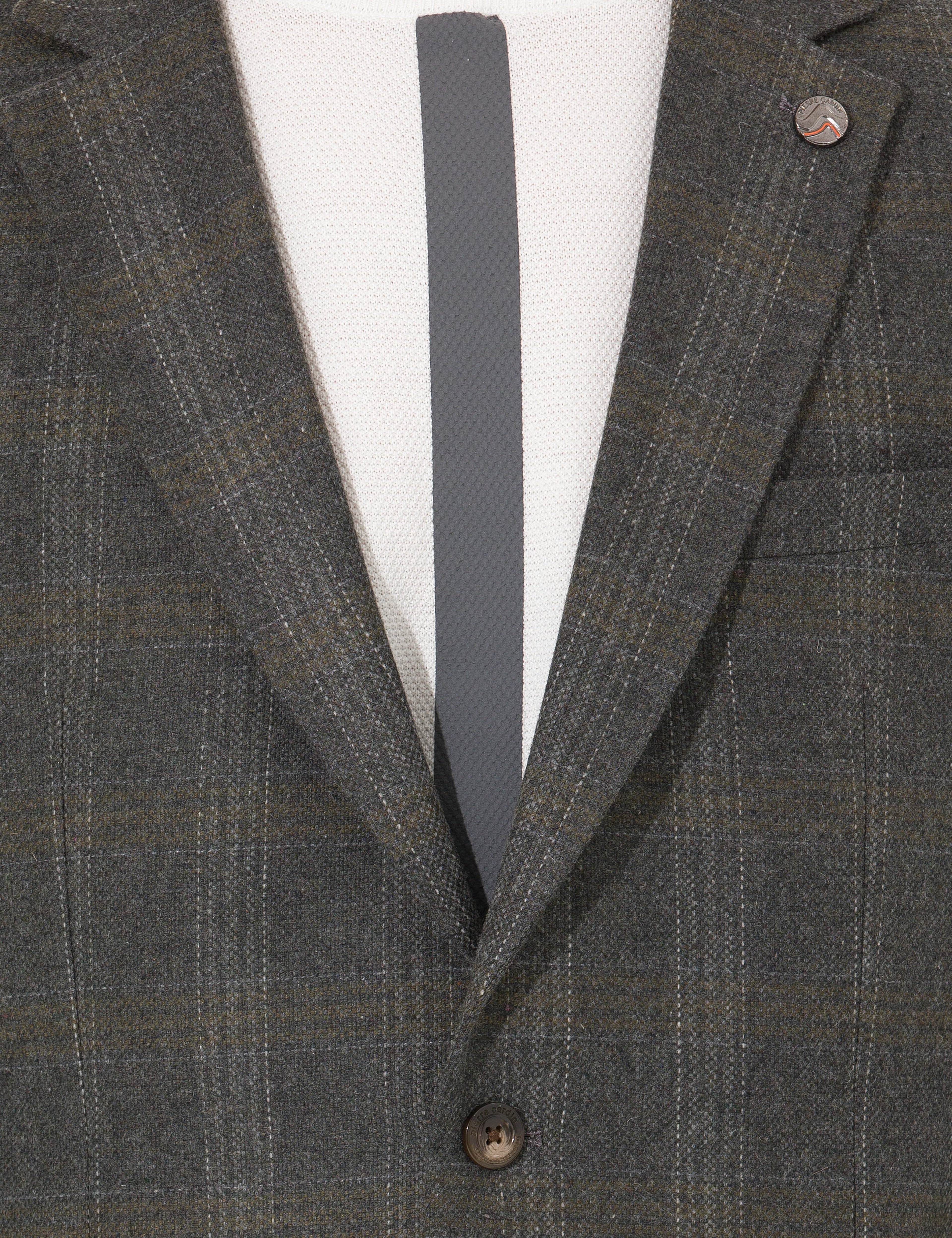 Yeşil Yün Karışımlı Ex. Slim Fit Ceket