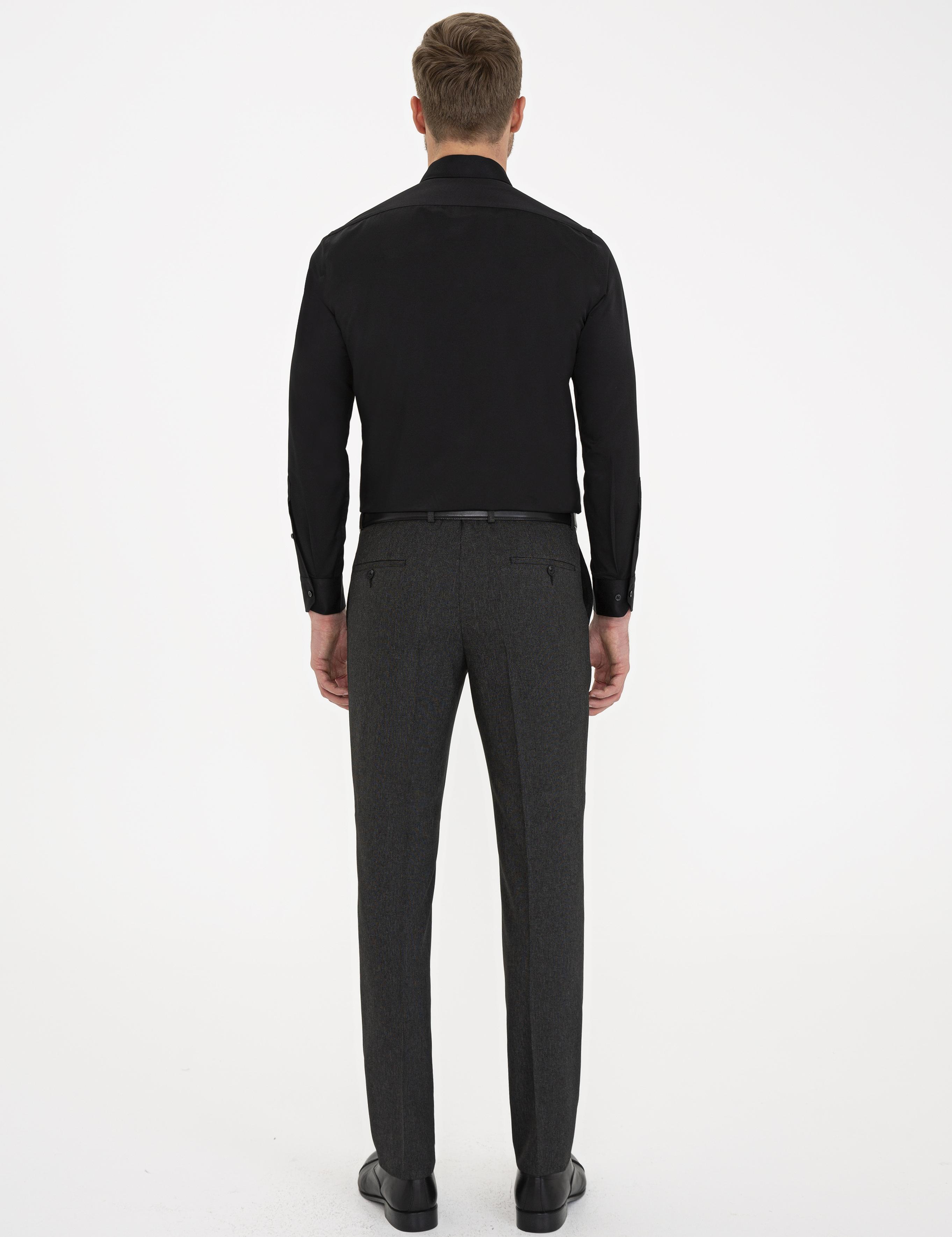 Siyah Slim Fit Kumaş Pantolon