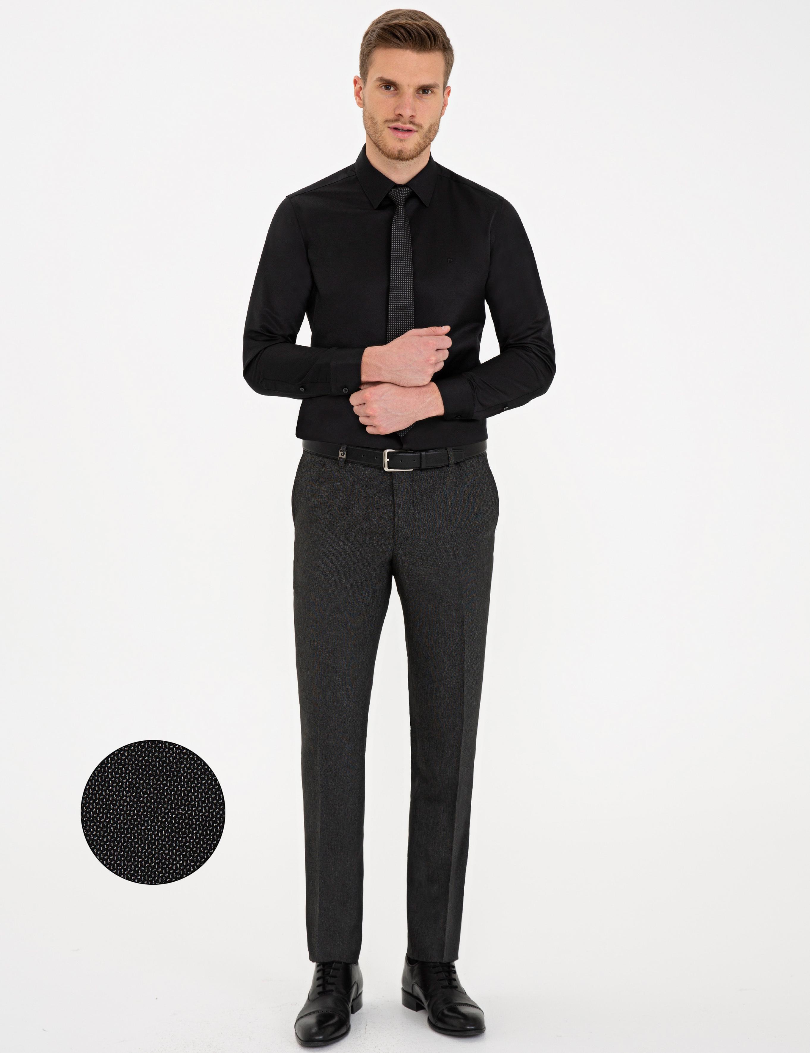 Siyah Slim Fit Kumaş Pantolon