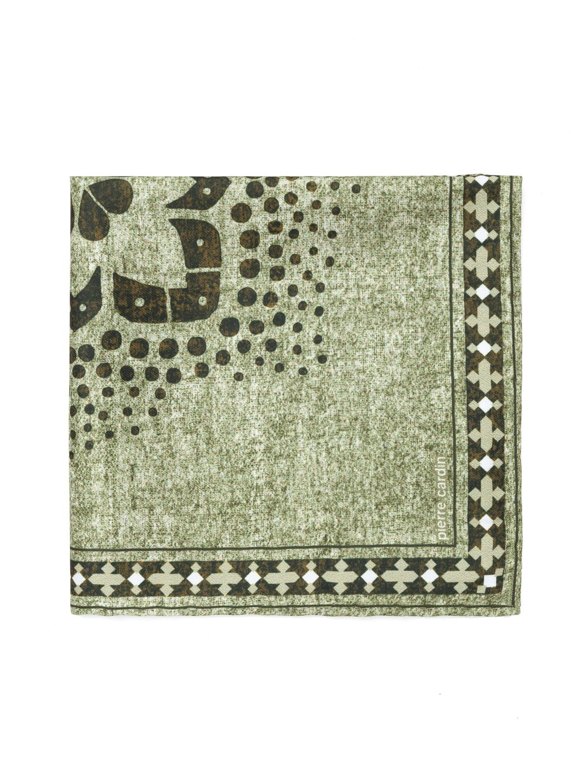 Yeşil Desenli Mendil - 50268294005