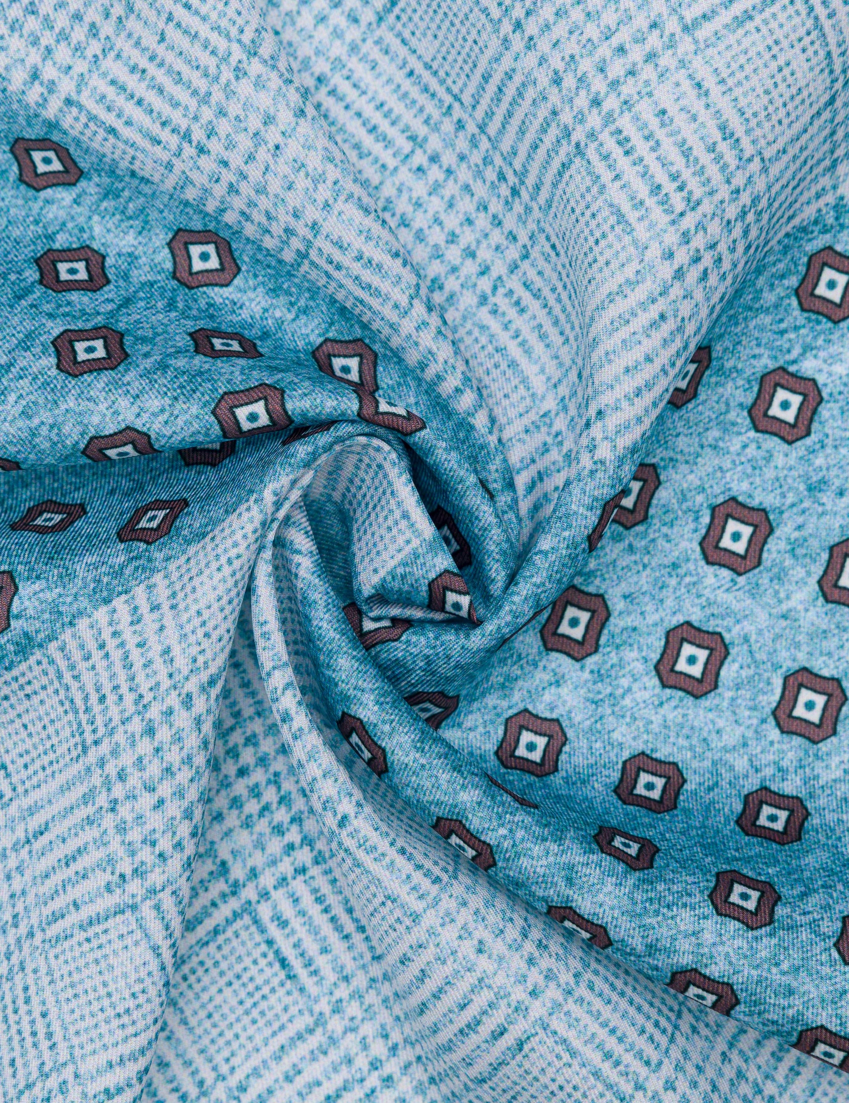 Turkuaz Desenli Mendil