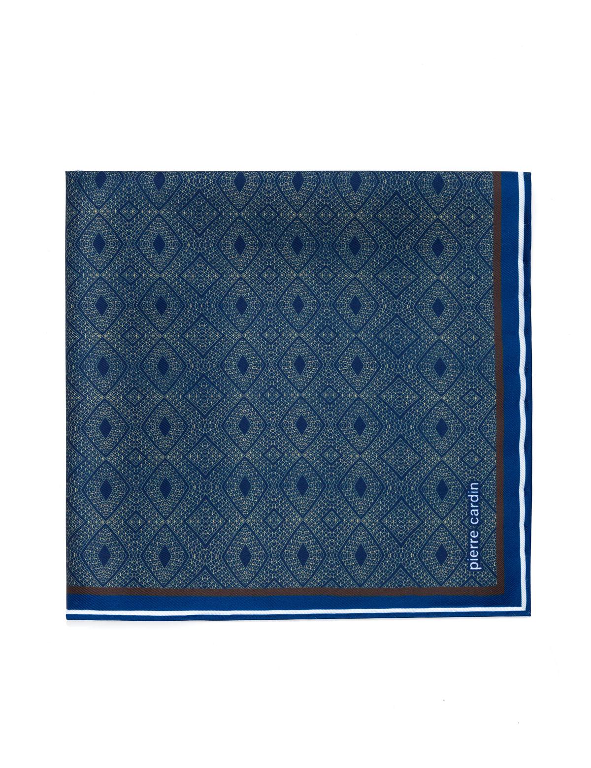 Lacivert Desenli Mendil - 50270254001