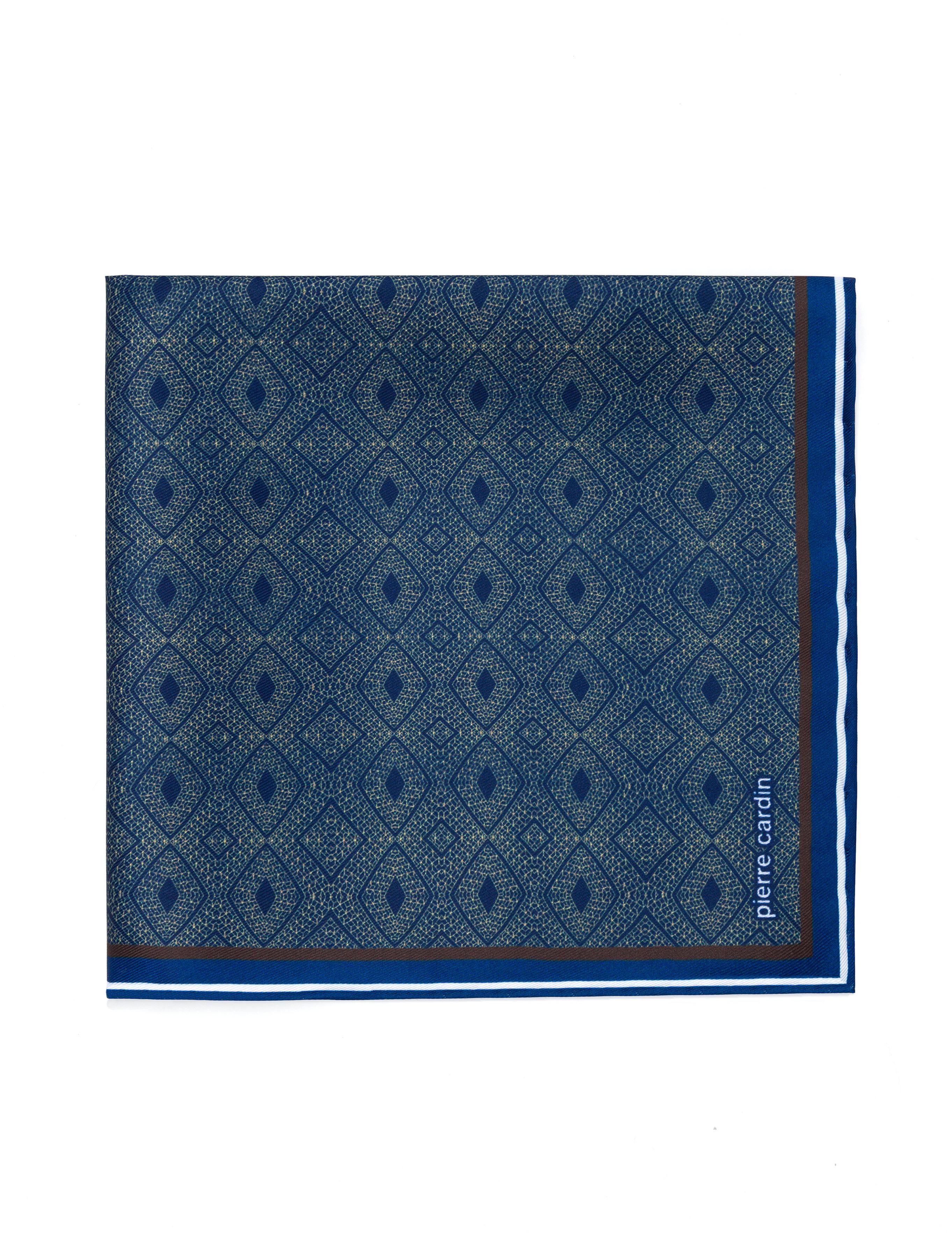 Lacivert Desenli Mendil