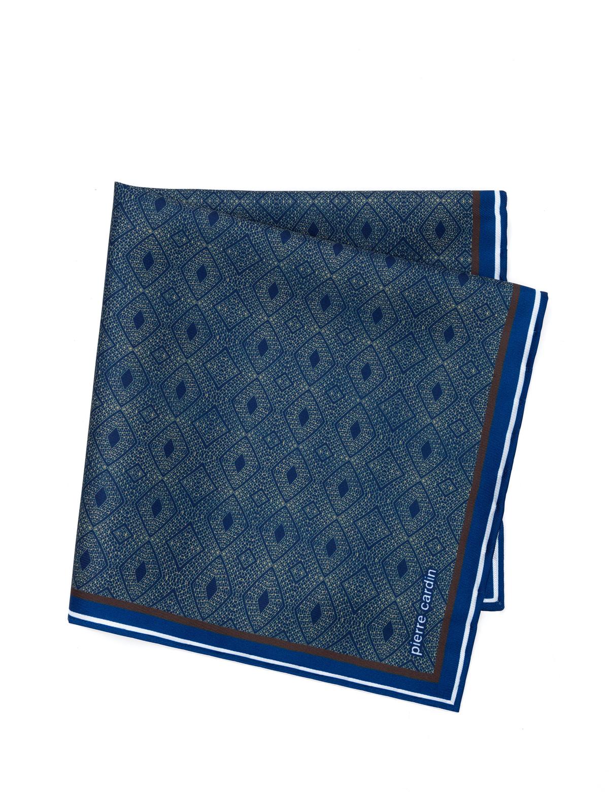 Lacivert Desenli Mendil