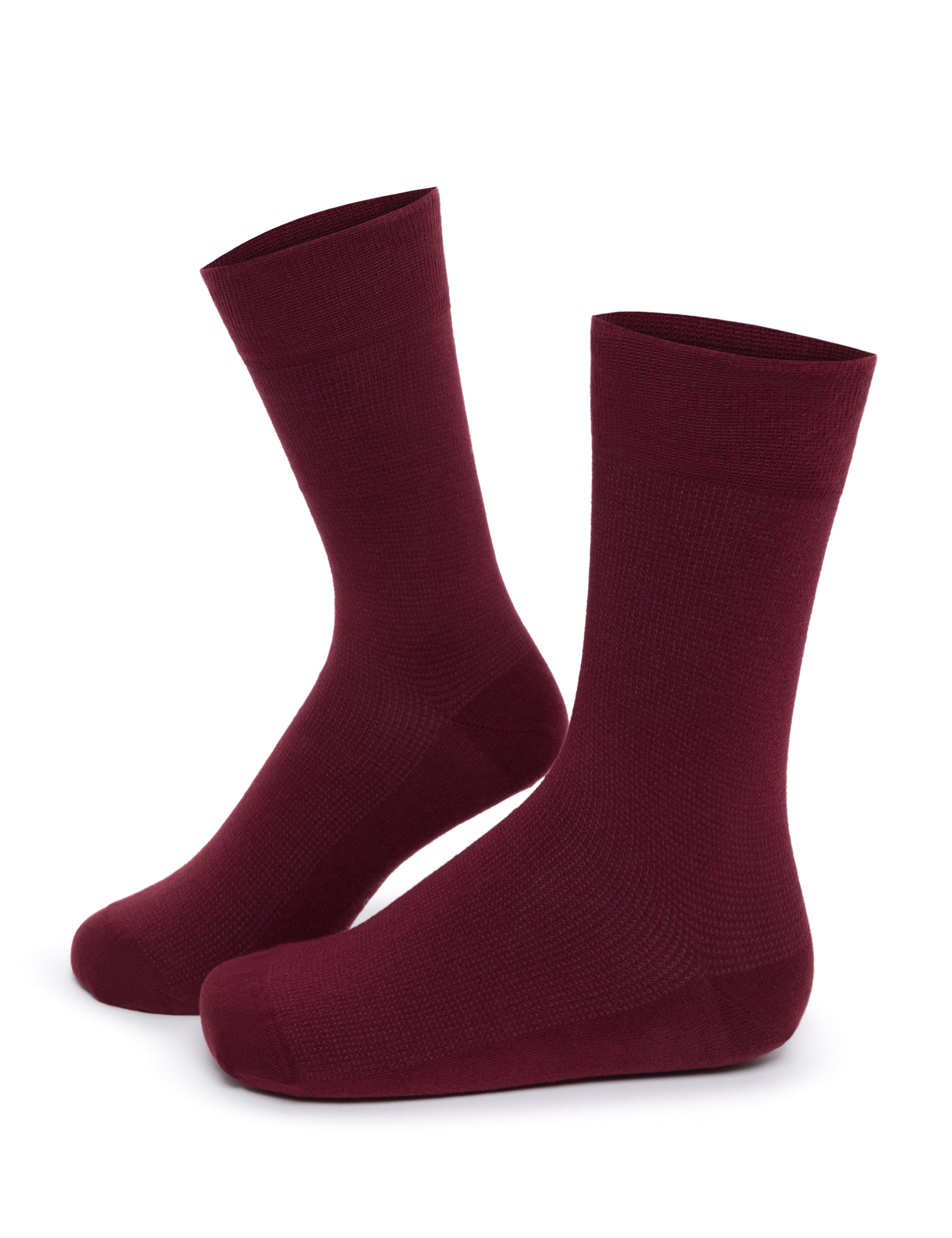 Erkek Pamuk Karışımlı Bordo Soket Basic Çorap