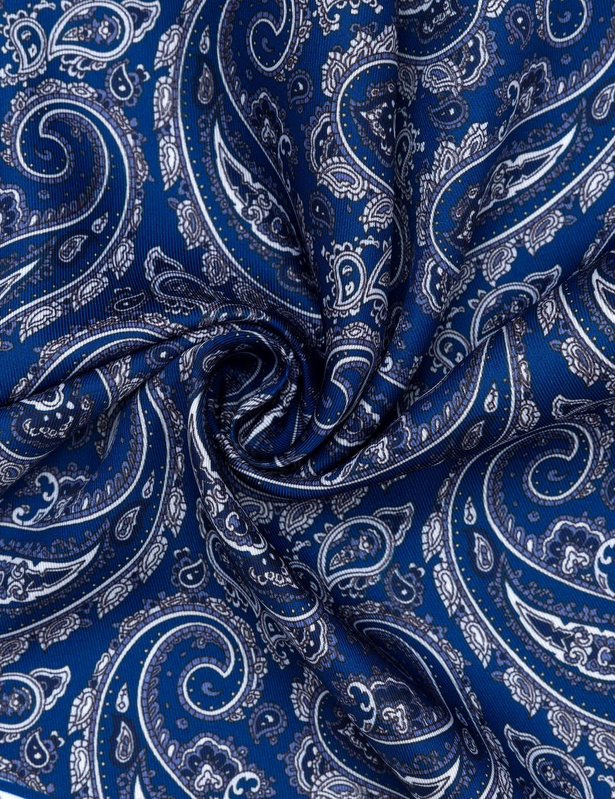 Lacivert Desenli Mendil - 50268296001