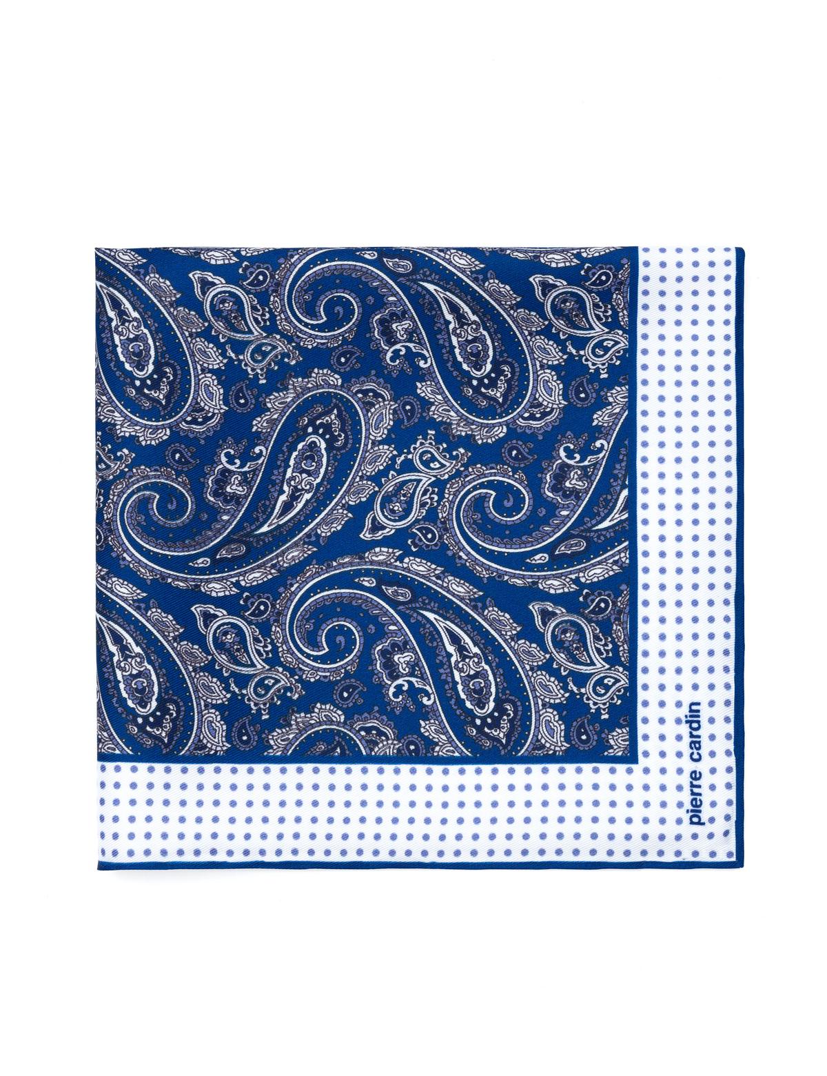 Lacivert Desenli Mendil - 50268296001